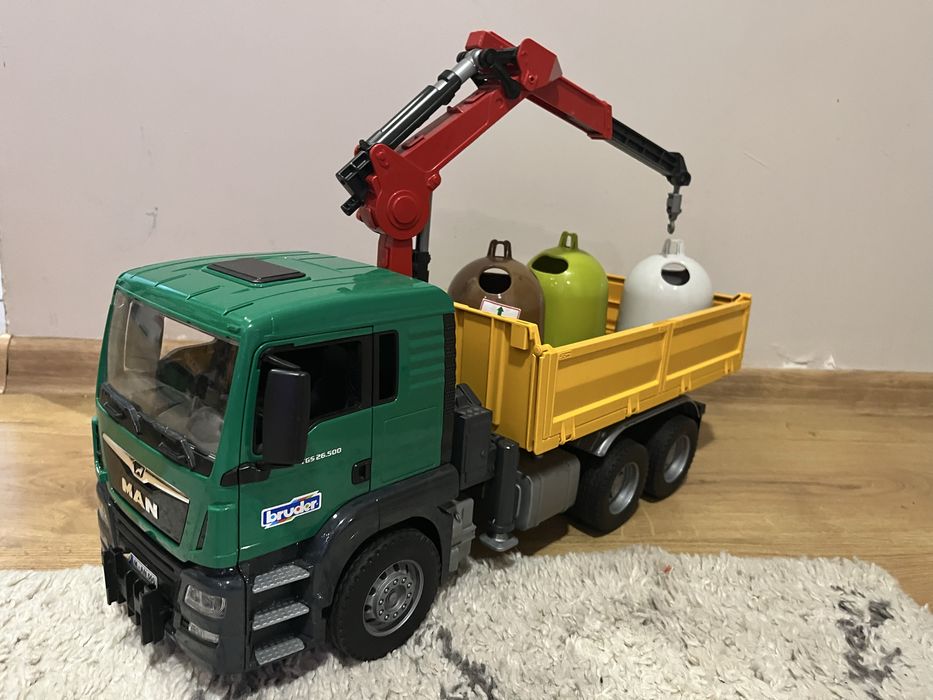 Bruder zestaw aut samochodow zabawek man mercedes