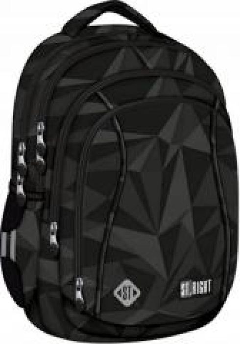 Plecak 4 komorowy BP4 Geometric Grey ST-MAJEWSKI ,383x484 mm