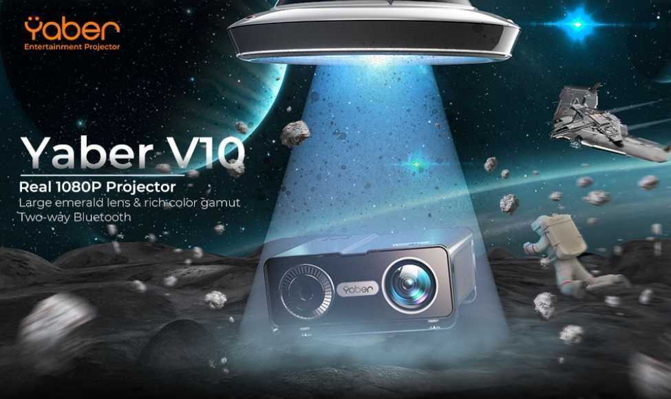 Projetor led 9500 lumens + WiFi + Bluetooth+ office+NATIVA 1080P