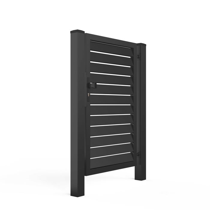 Furtka aluminiowa frontowa żaluzjowa PRESTIGE