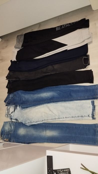 Spodnie jeansowe, dresowe