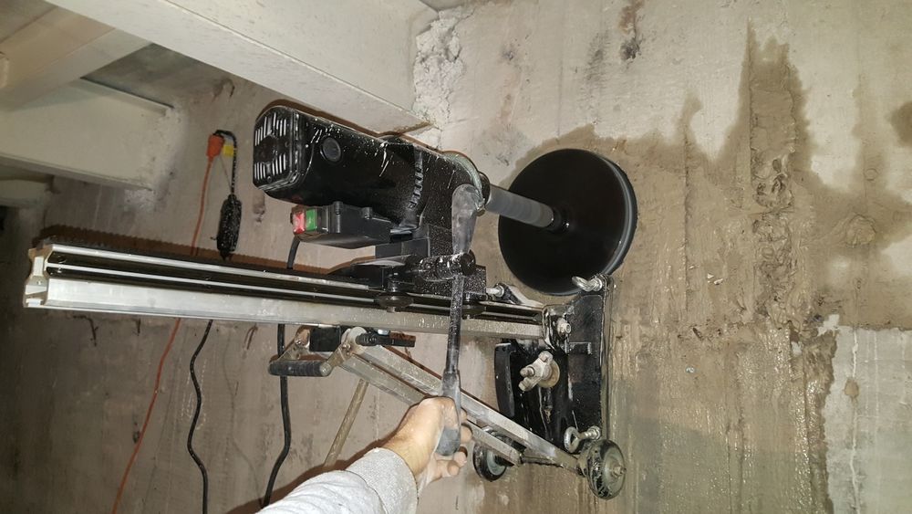 Алмазная резка бурение сверление отверстий, бетона алмазными коронками