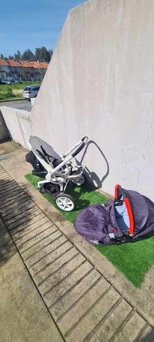 Quinny mood + ovo c/isofix bebeconfort + alcoda quinny + cadeira