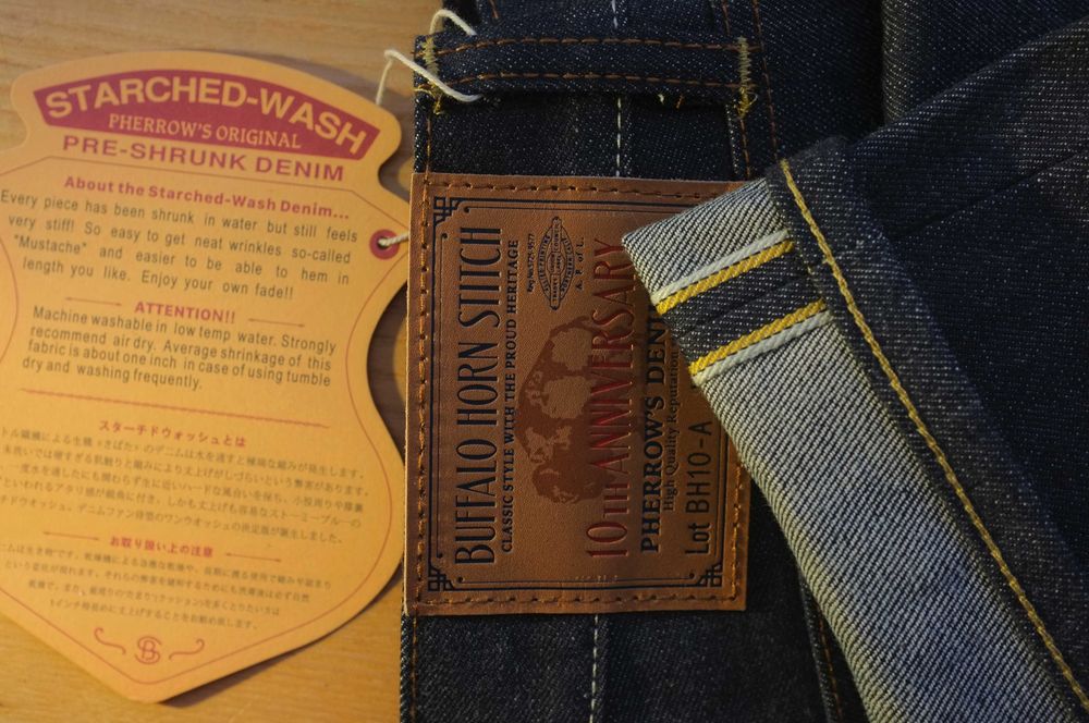 Джинсы Японские Pherrow’s (Размер W34) 50-52 EUR L-XL Selvedge Japan Denim