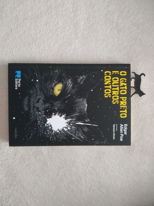 (PORTES GRÁTIS) Marcador de livro personalizável pintado à mão - Gato