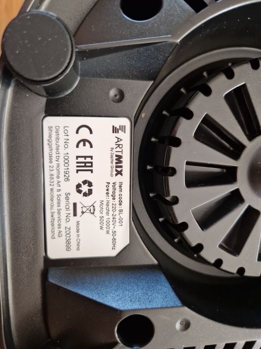 Artmix Bl001 Czarny Robot, blender. gotowanie