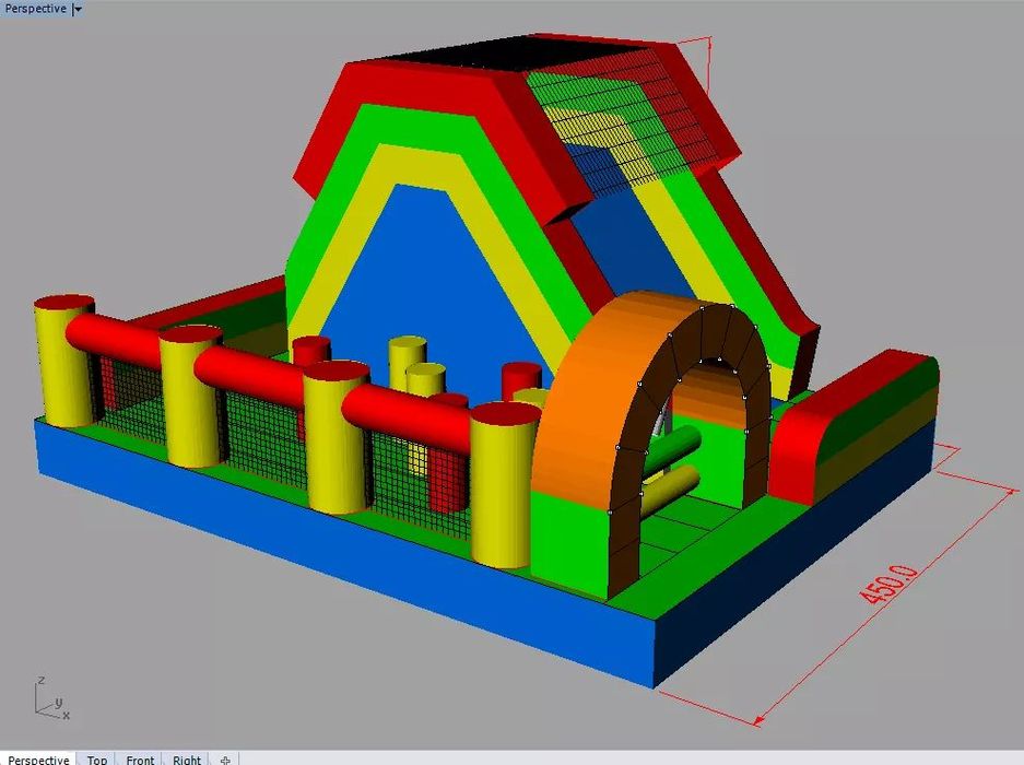 Insuflável Pista obstáculos (Novo)