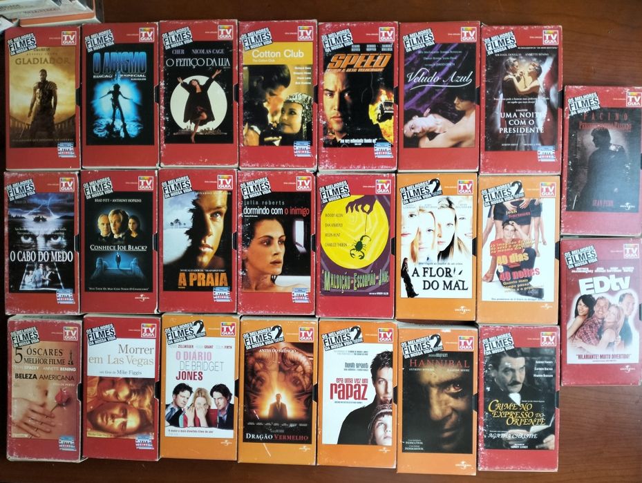 Antigas cassetes VHS