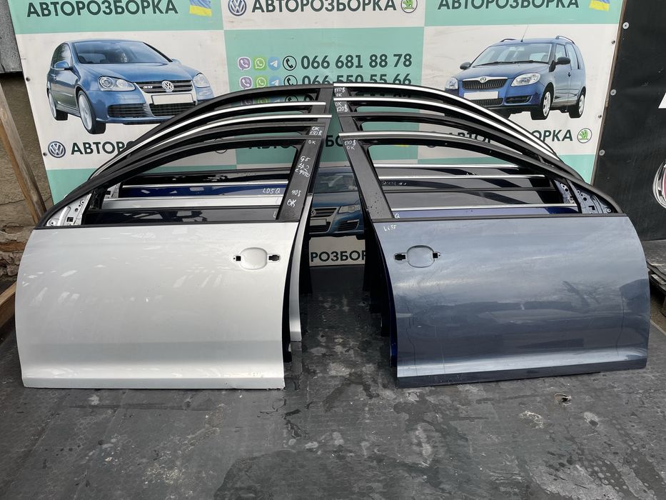 Дверкі передні ліві праві фольксваген гольф 5 левая правая передняя