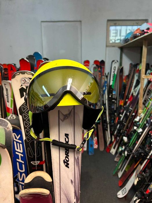 Piękny kask narciarski z przyłbicą- rozmiar L- 219 zł/ Sklep-Serwis