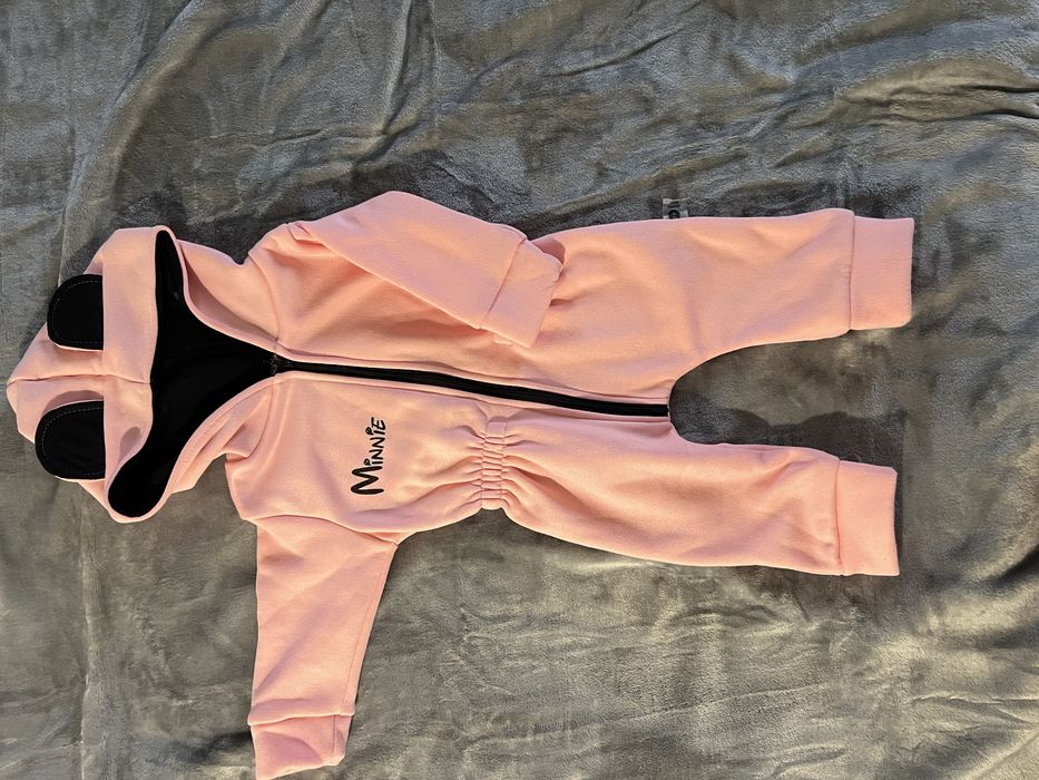 Плюшевий флісовий комбінезон 62/68 ,74