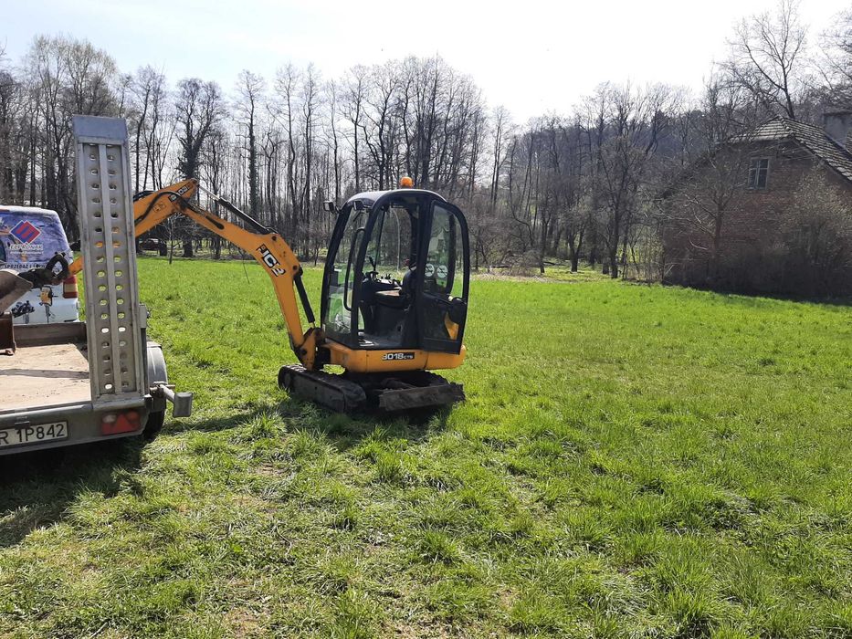 Usługi Mini-Koparką JCB 8018 CTS-Wynajem Koparki z Operatorem