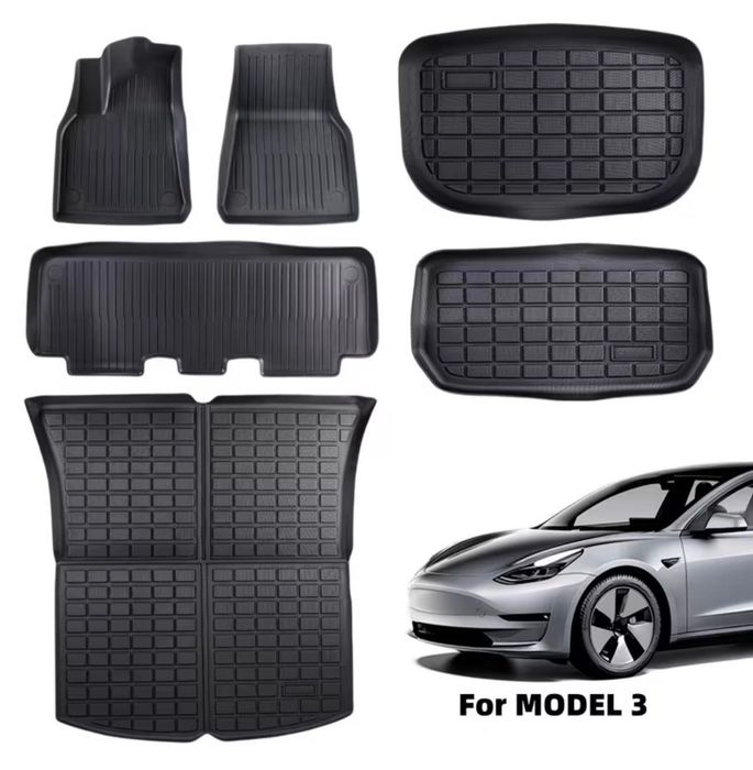 Tesla Model 3 (20/23) “Conjunto de 6 Tapetes All-Weather”