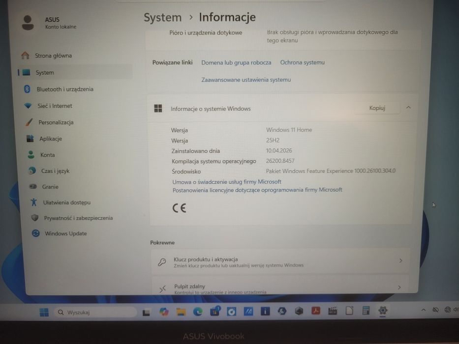 Asus Vivobook 15 Intel Core i5 -13420H/16GB/512GB/Win11/Gwarancja