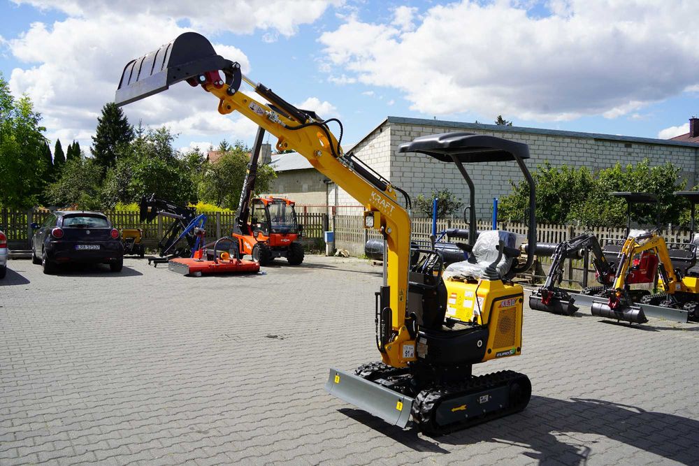 Minikoparka KRAFT KE10 Proline ( Wydajna hydraulika )