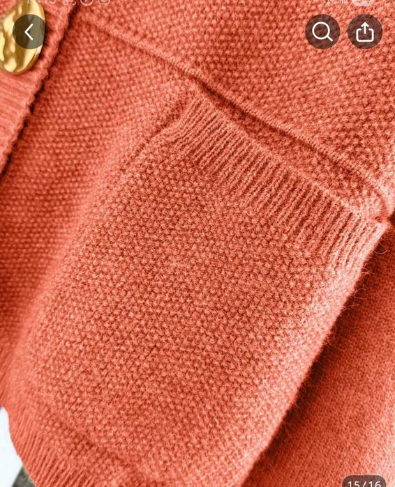 Кардиган оранжевий об'ємний