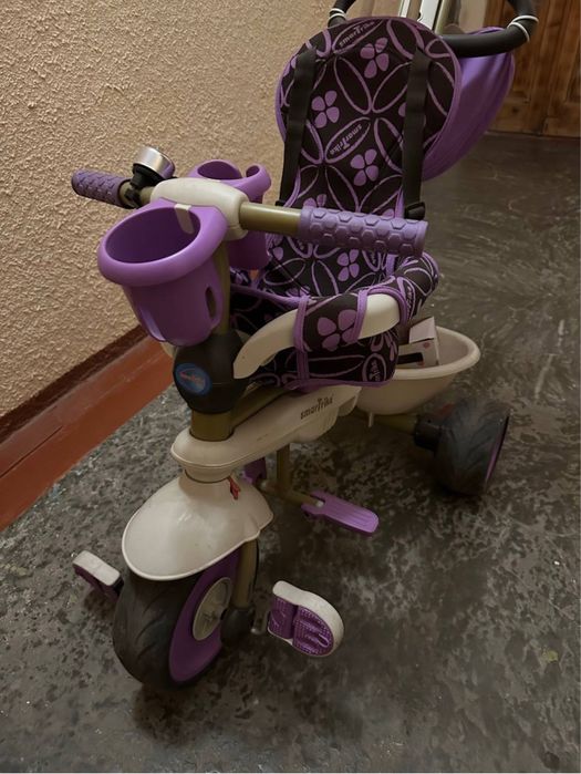 велосипед Smart Trike з батьківською ручкою