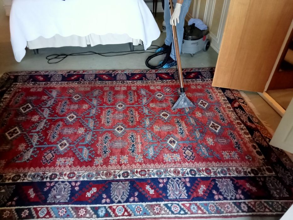 Lavagem e higienização de sofás, cortinados, carpetes, tapetes, outros