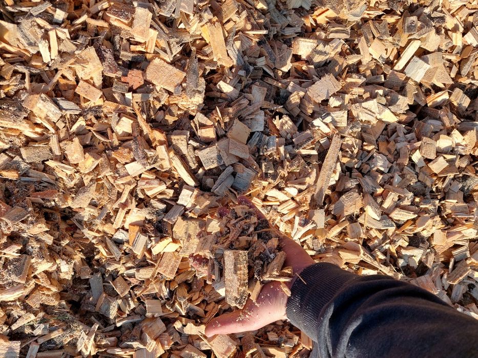 Zrębka drzewna, ogrodowa, opałowa, wędzarnicza