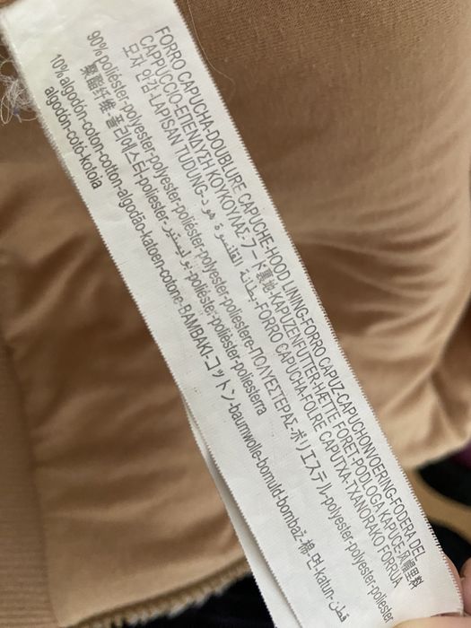 Bershka kurtka z kapturem futerko miś M