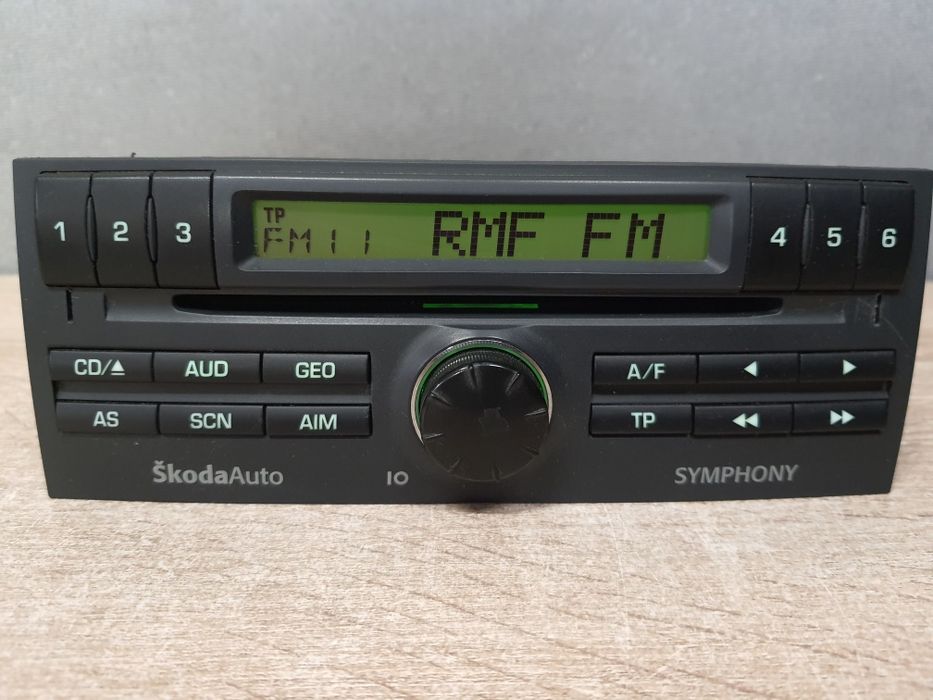 Radio samochodowe Skoda Symphony CD z kodem / Fabia MK1 Zadbane, odtwarzacz Fabryczny