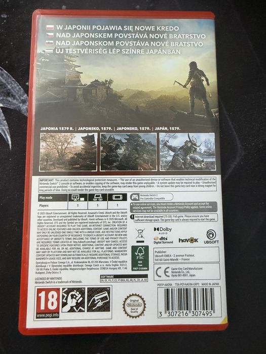 Assassin creed shadows Nintendo Switch 2