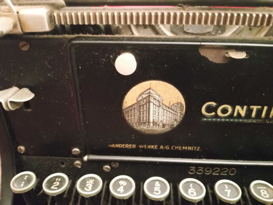 Maquina de escrever Continental antiga