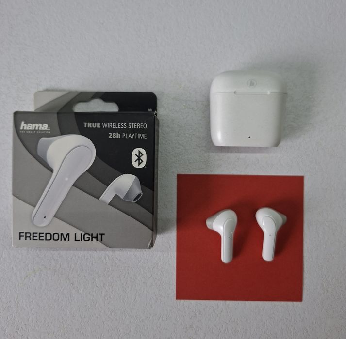 Słuchawki bezprzewodowe Hama białe