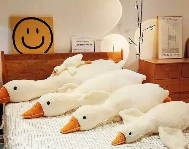 Детская мягкая игрушка гусь‼️ М'яка іграшка подушка обіймашка гусак.