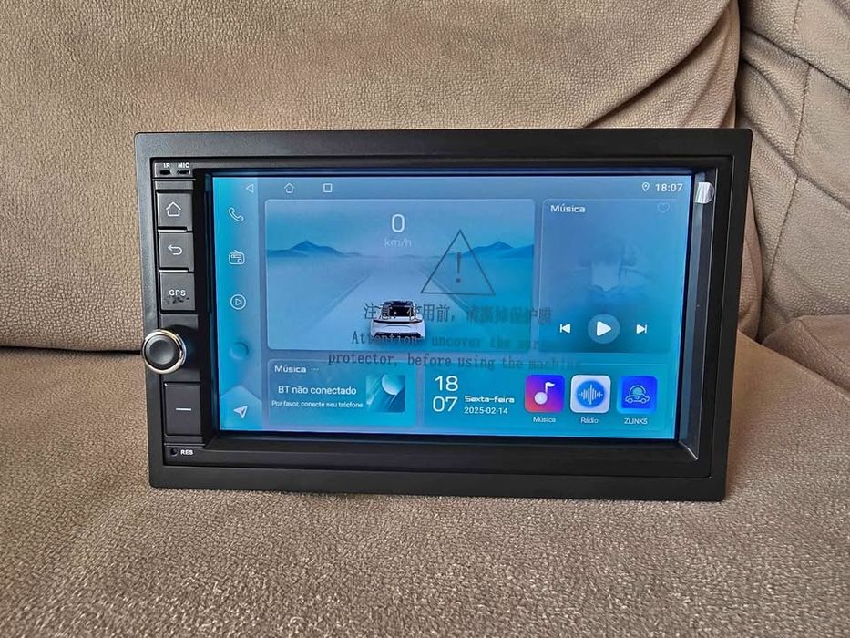 Autoradio android 14 32GB GPS WIFI Oferta moldura e mic externo novos