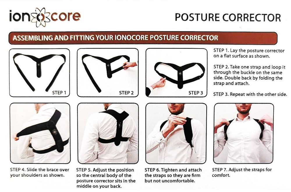 Ioncore korektor wad postawy stabilizator kręgosłupa szelki unisex ...