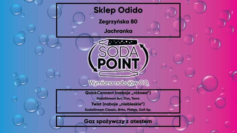 Sodastream Jachranka, Zegrzyńska 80 Wymiana nabojów CO2