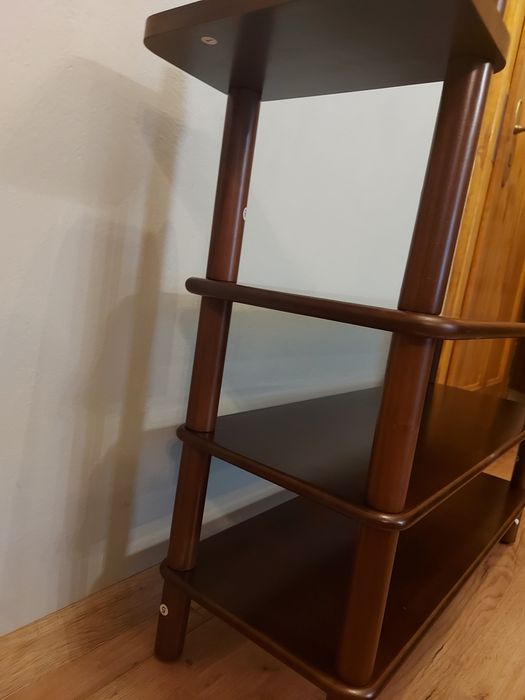 Ławka na buty z litego drewna 3 poziomy