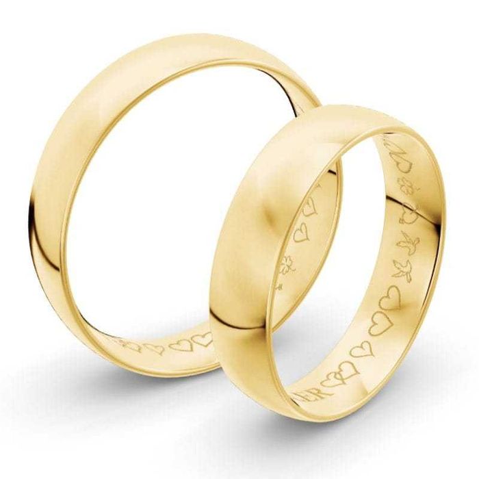 Obrączki ślubne złote 585 AJubiler