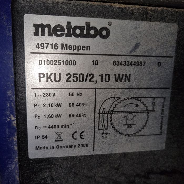 Piła tarczowa metabo