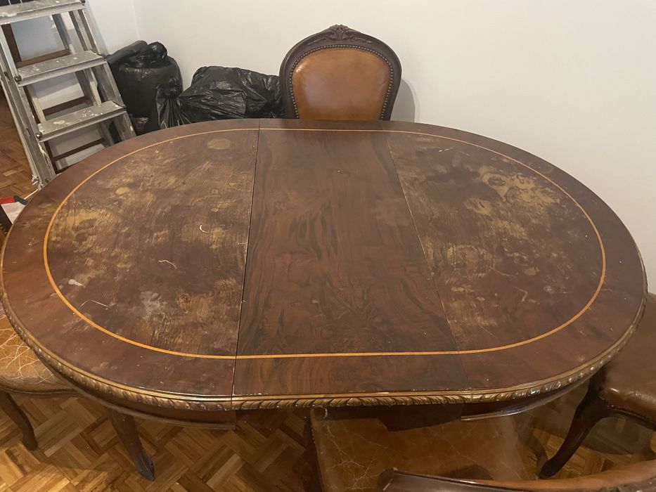 Mesa de jantar redonda extensivel