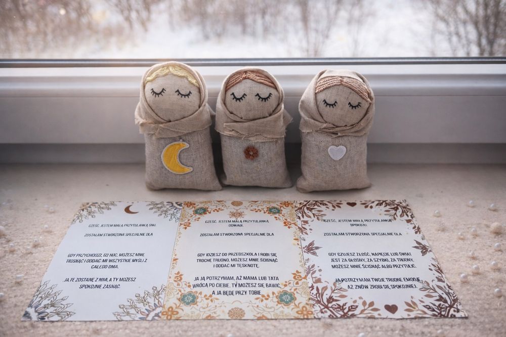 Motanka Spokój – personalizowana lalka chrzest wyprawka