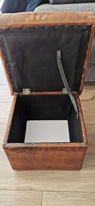 Pufa otwierana głęboka brązowa 2szt.