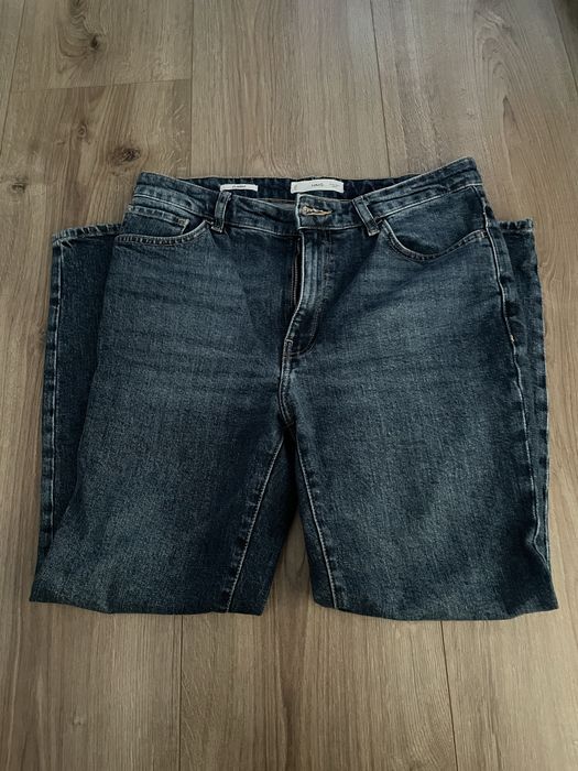 Jeansy Mango proste cropped 40