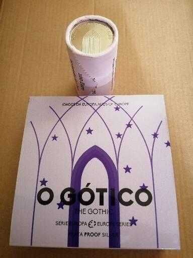 Moeda de 5 euros prata prof, O Gótico