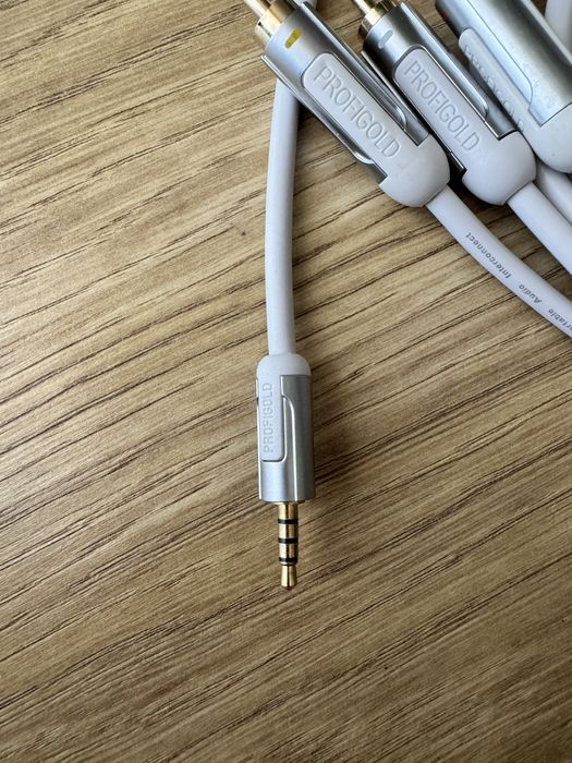 Profigold przewód Jack 3,5mm - 3xRCA 2m.
