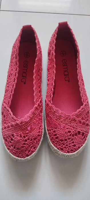 Espadryle baleriny ażurowe rozmiar 37