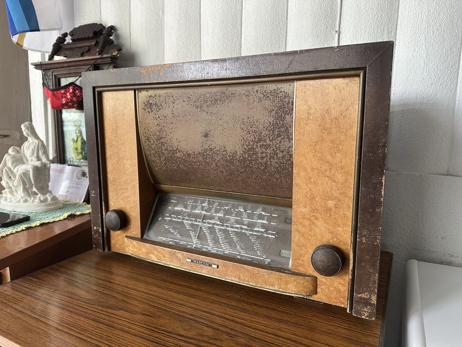 Rádio Marconi Antigo Vintage - A Funcionar
