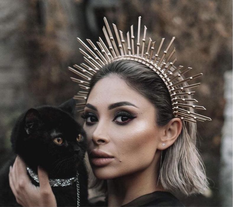 Корона обруч ободок для фотосесії  зірка золото звезда фотосессия