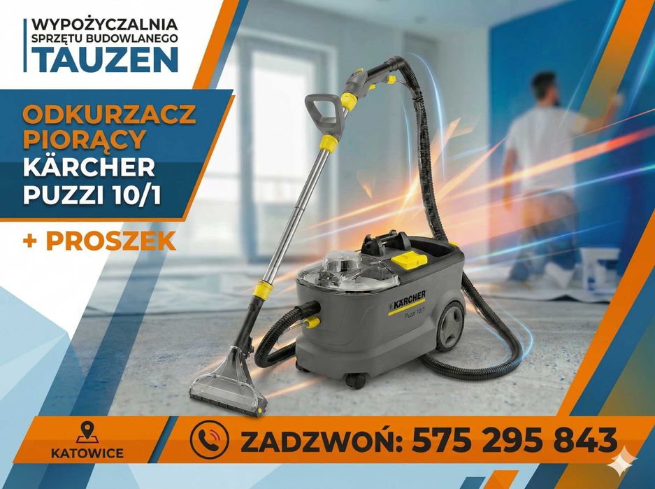 Odkurzacz piorący Karcher Puzzi 10/1 + porcja proszku WYNAJEM