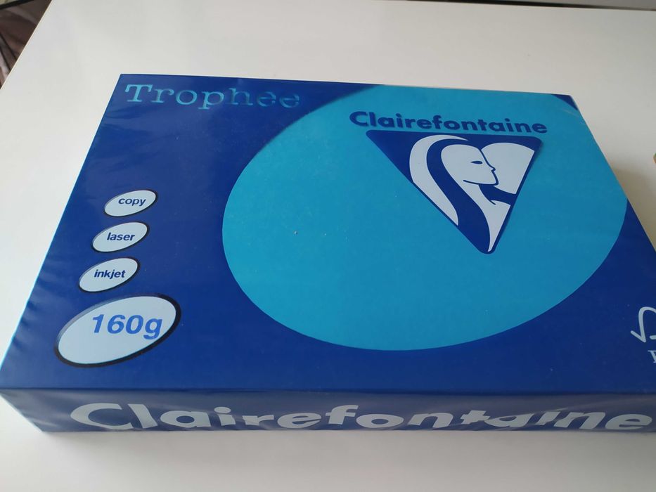 Papier ksero Trophee A4 160g kolor nr 1022 Intensive Blue Turquoise