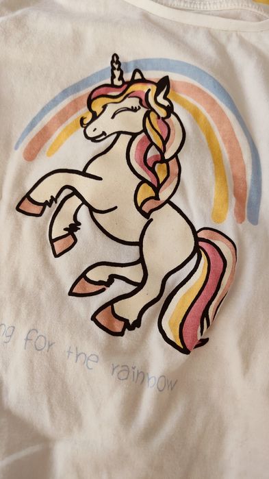 T-shirt bluzki koszulki C&A 140 dla dziewczynki 3 szt.