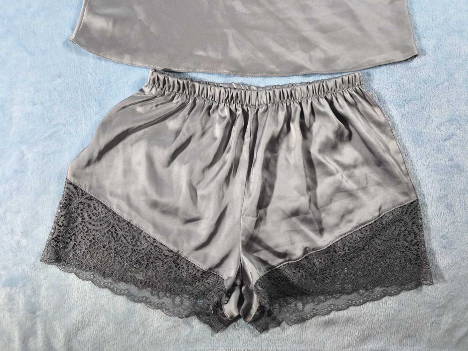 Пижама (майка + шорты) женская шелковая Martelle Lingerie 38 (M) Серая