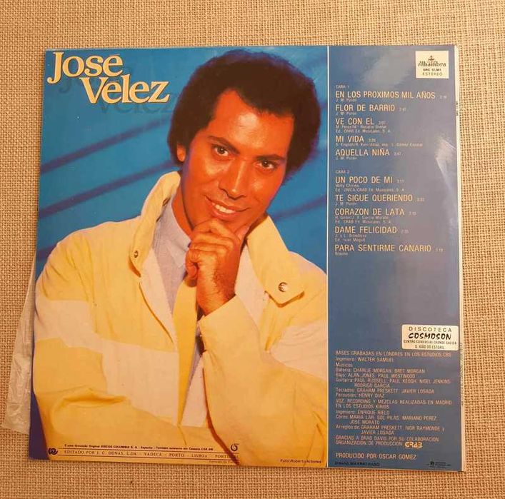 Lp vinil José Vélez " Me lo dice el corazon "