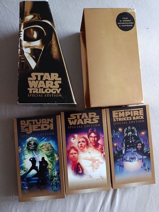 Star Wars VHS kolekcja 3 kasety